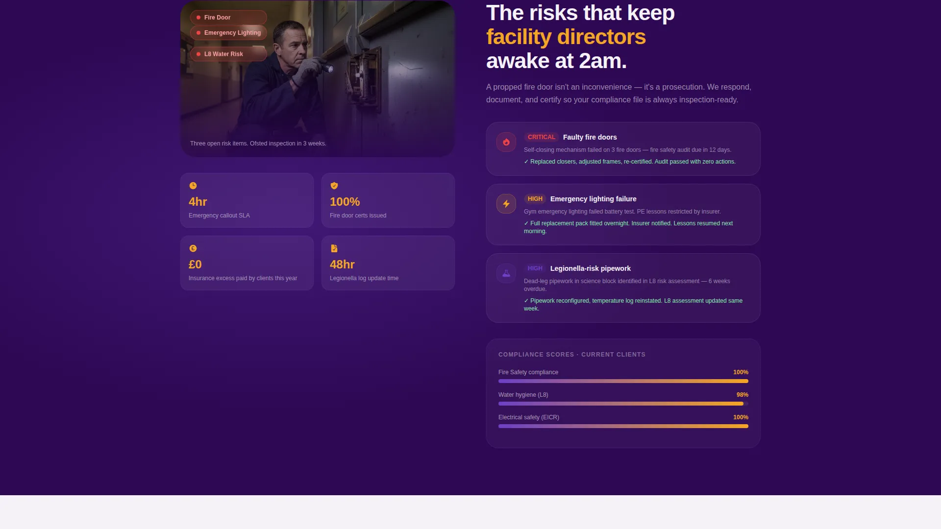 School & Academy Maintenance Landing Page Template