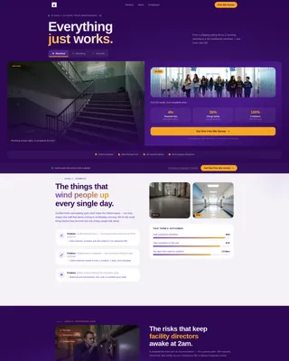 School & Academy Maintenance Landing Page Template