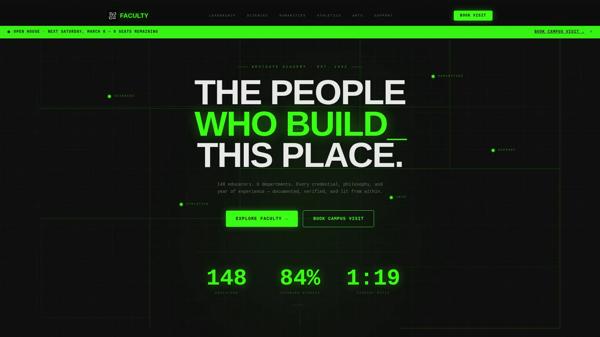 Innovative Institution Landing Page Template