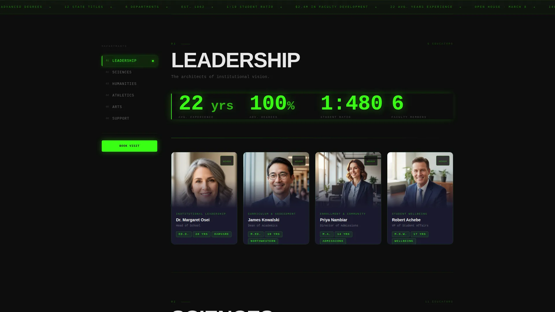 Innovative Institution Landing Page Template