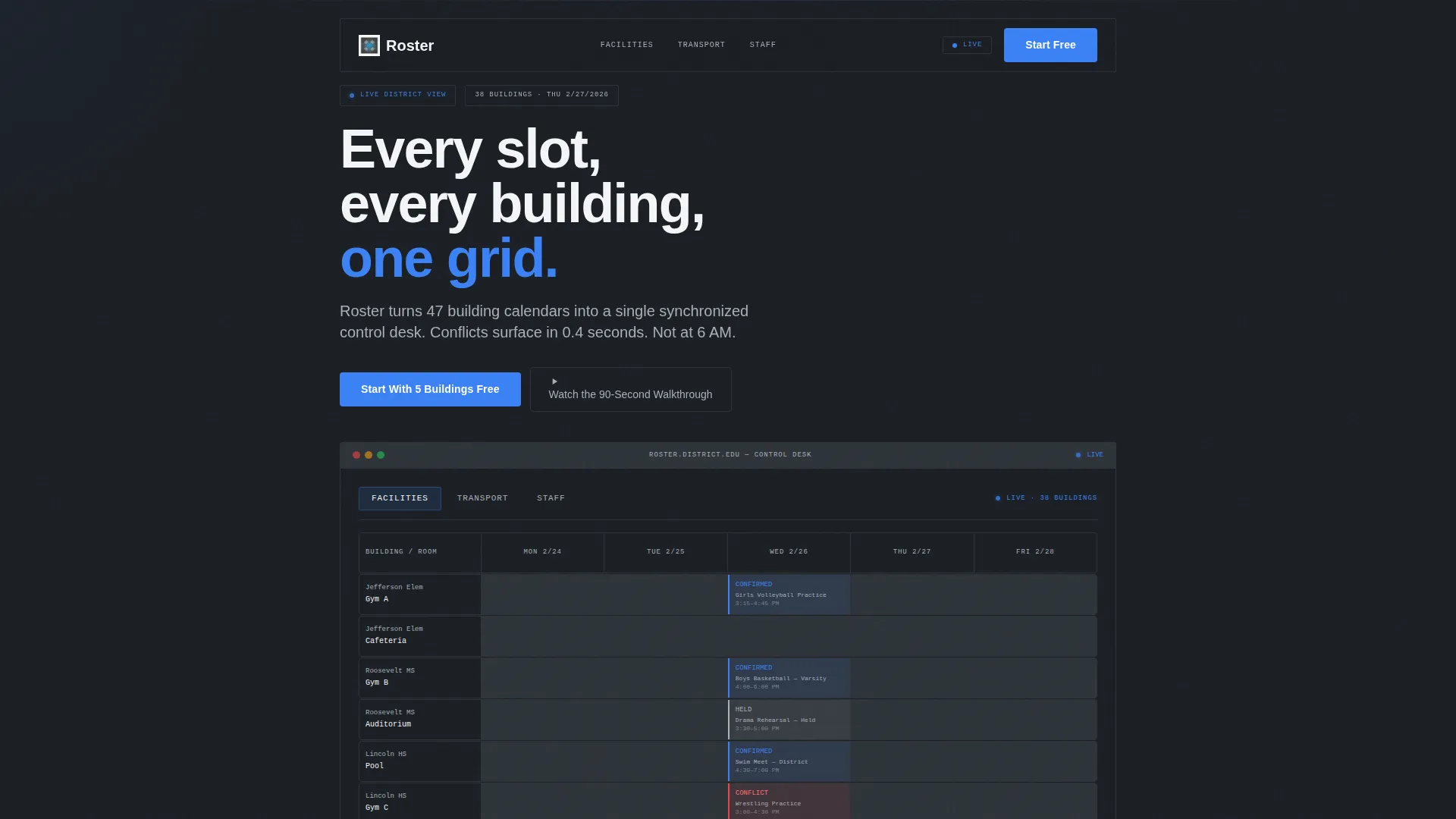Agile Booking Landing Page Template