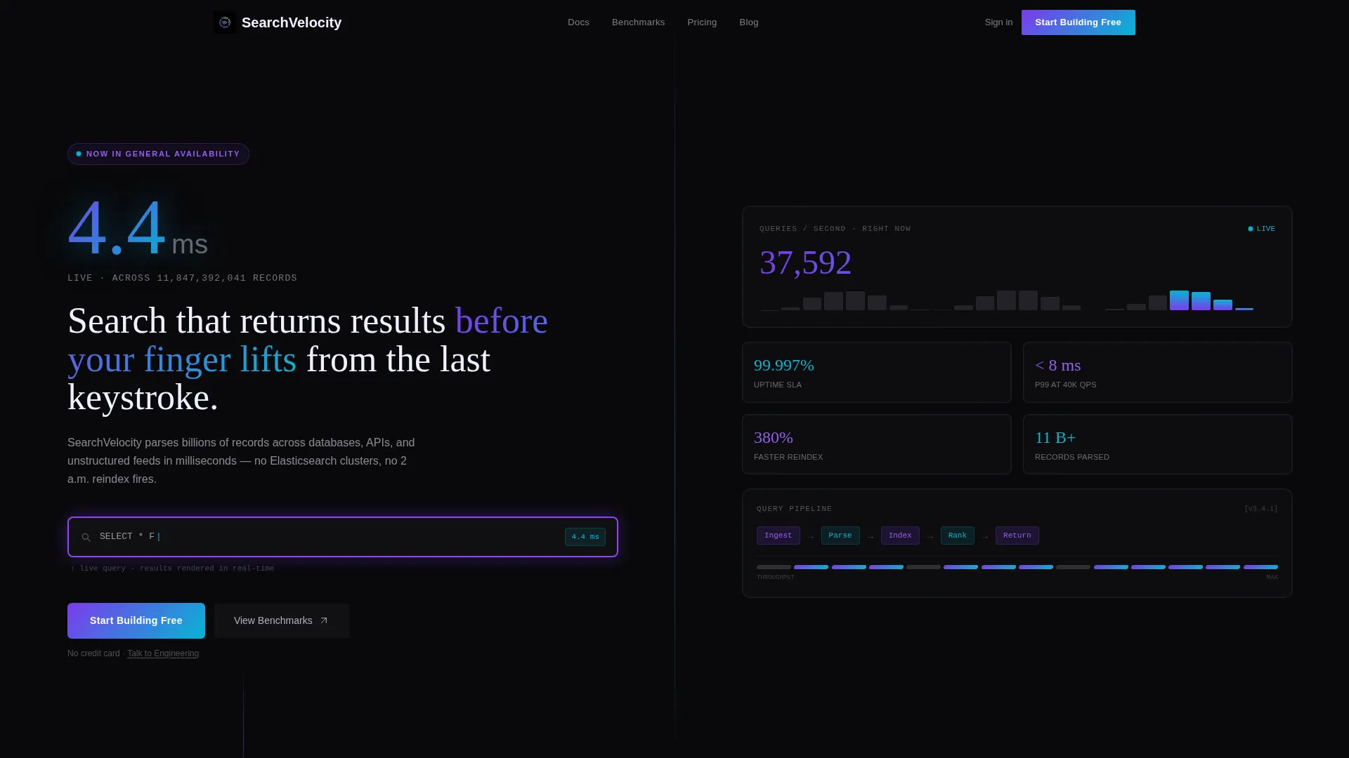 Search Discovery Landing Page Template