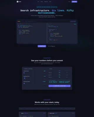 Lightning Search API Landing Page Template