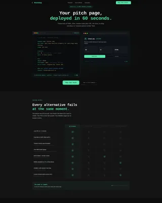 Seed Stage Pitch Landing Page Template