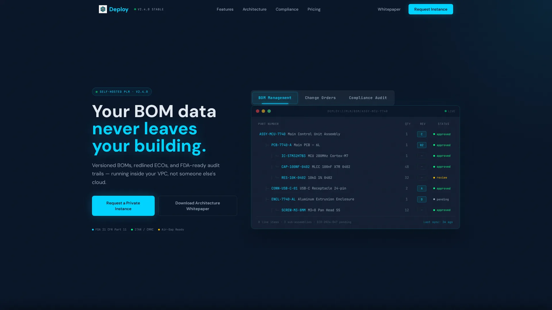 Self-Hosted Enterprise Software Privacy Policy Website Template