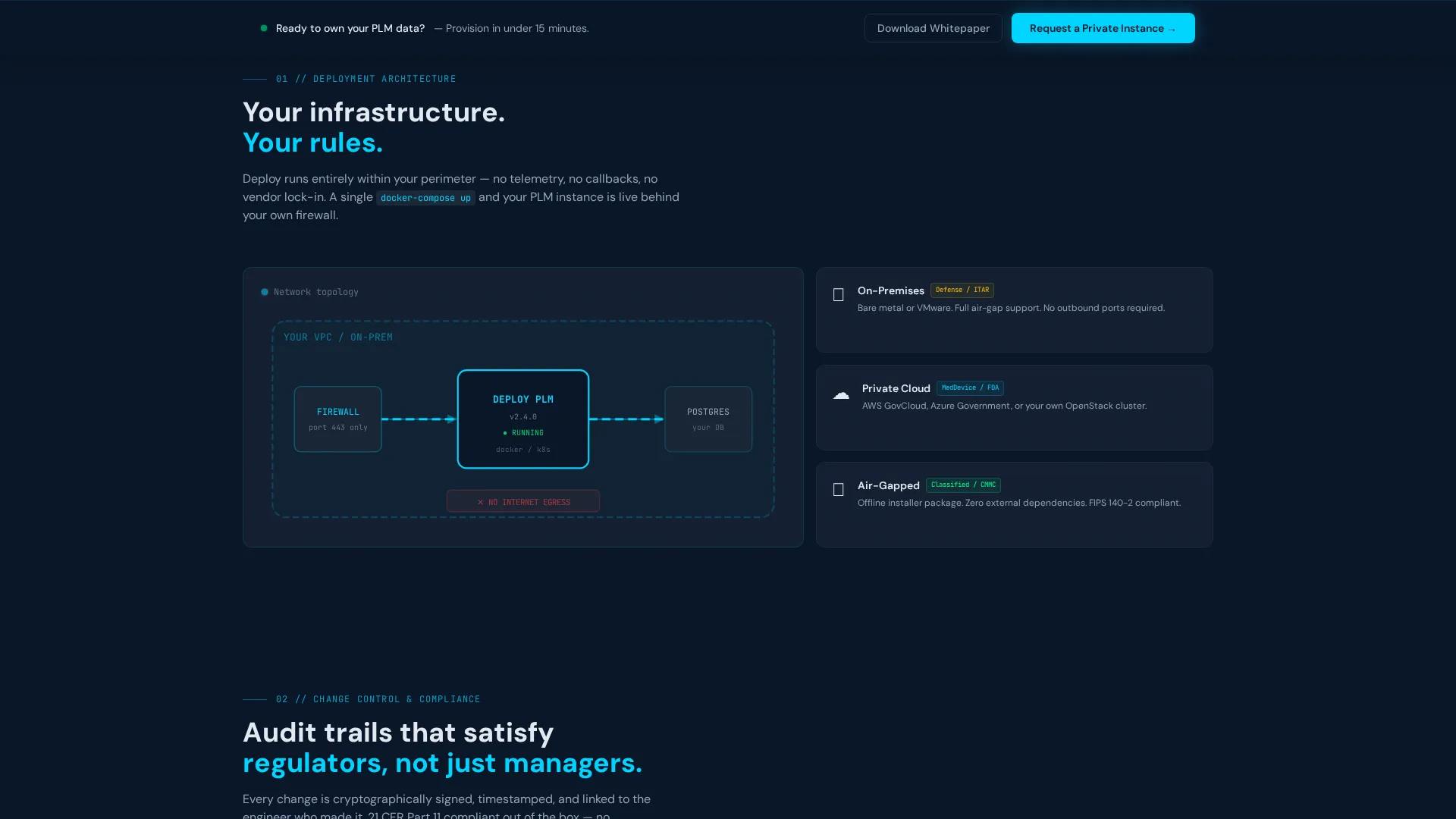 Self-Hosted Enterprise Software Privacy Policy Website Template