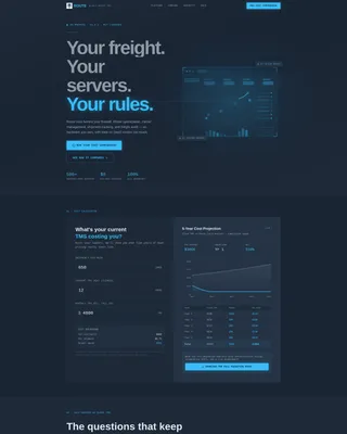 Self-Hosted Enterprise Software Cost Calculator Website Template
