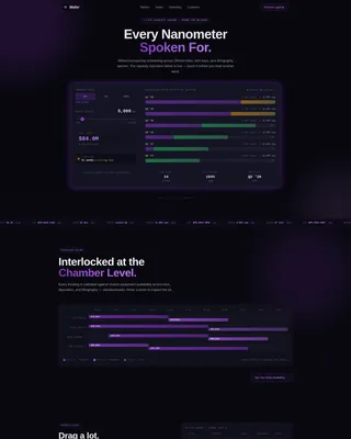 Semiconductor Vertical SaaS Booking Website Template