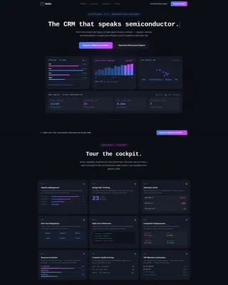 Semiconductor Vertical SaaS Professional Website Template