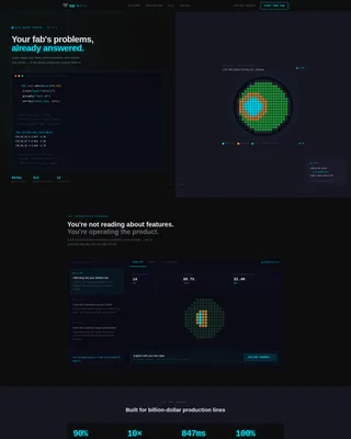 Realtime Semiconductor Management Landing Page Template