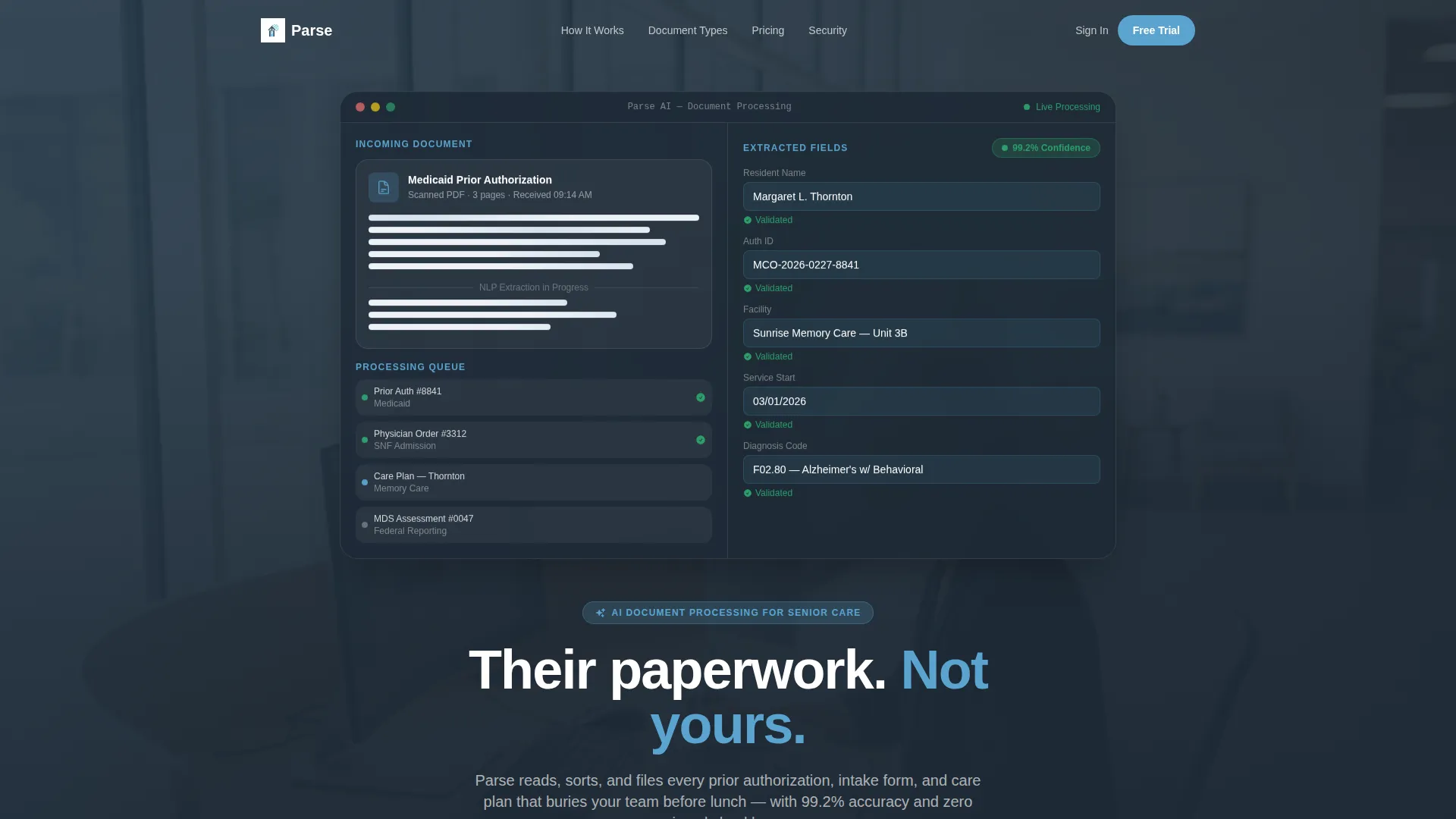 AI for Senior Care Specialist Professional Website Template
