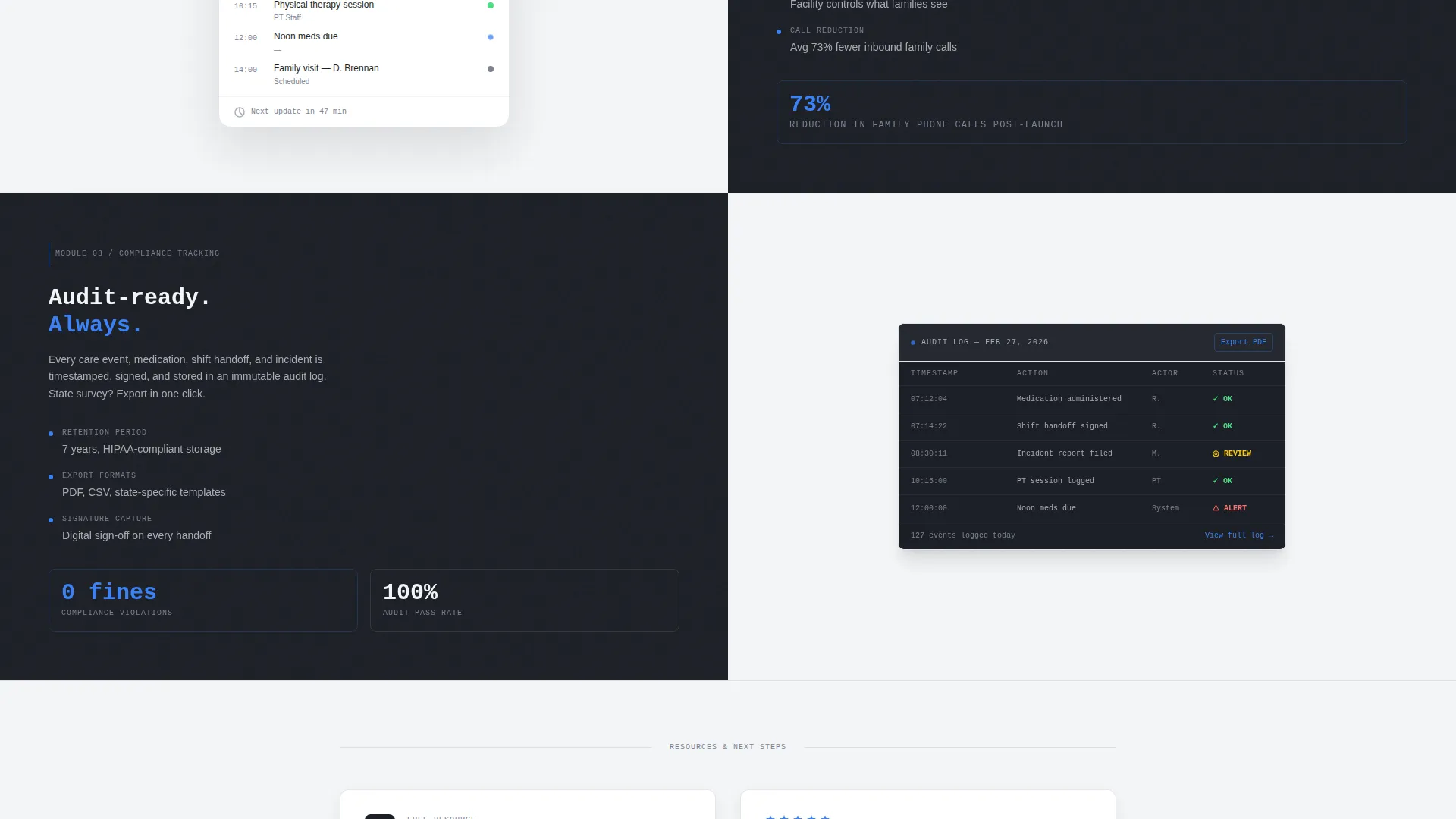 Precision Seniorcare Landing Page Template