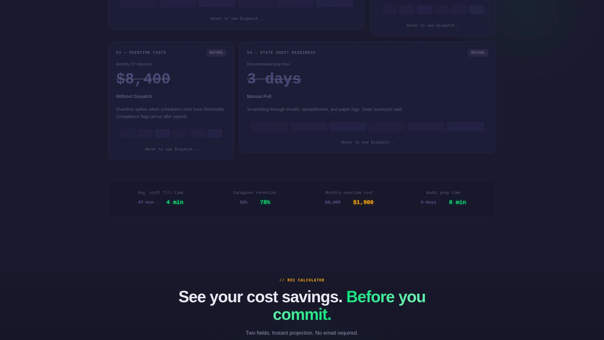 Senior Care Scheduling Software Landing Page Template
