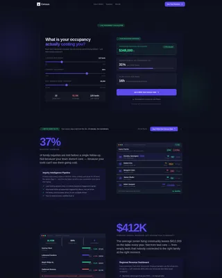 Senior Care CRM Landing Page Template