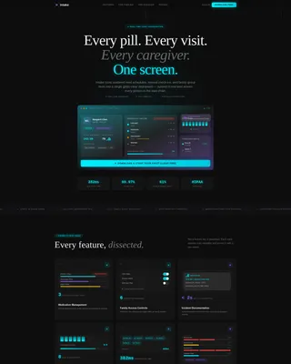 Senior Care Client Management Landing Page Template