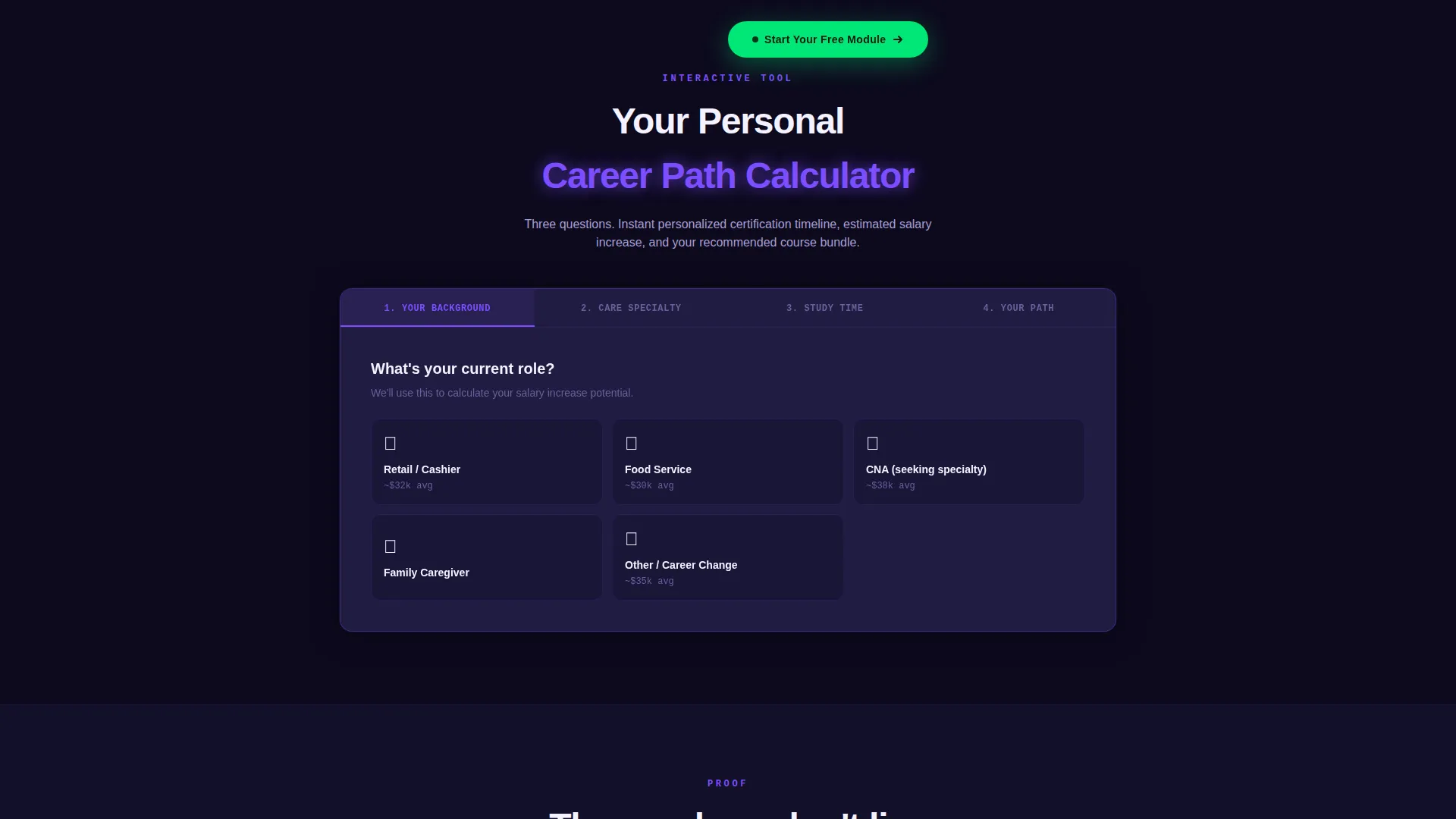 Senior Care Course & Training Landing Page Template