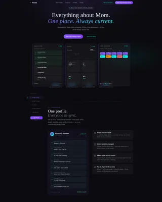 Senior Care Portal Landing Page Template
