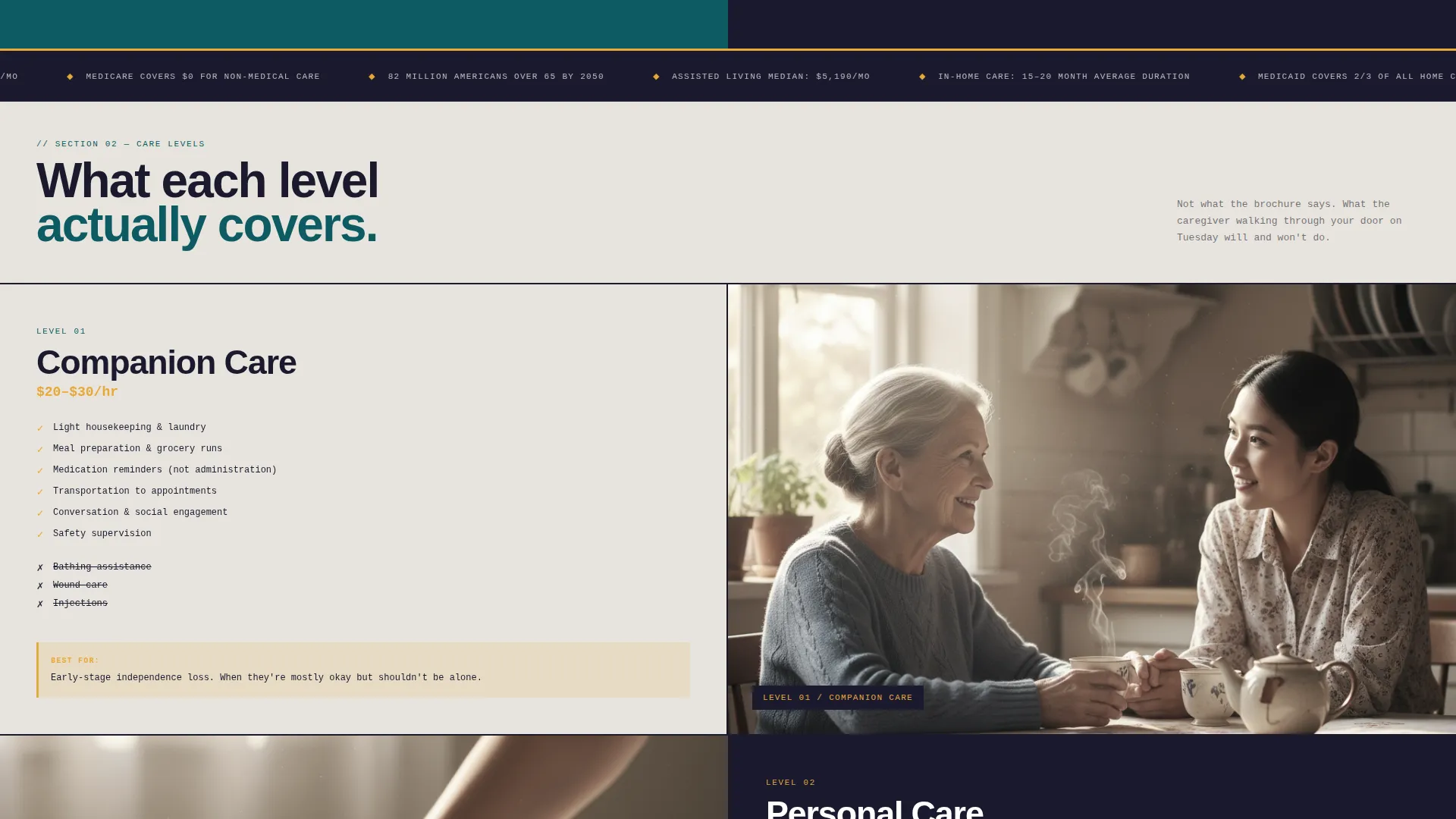 Senior Care Landing Page Template