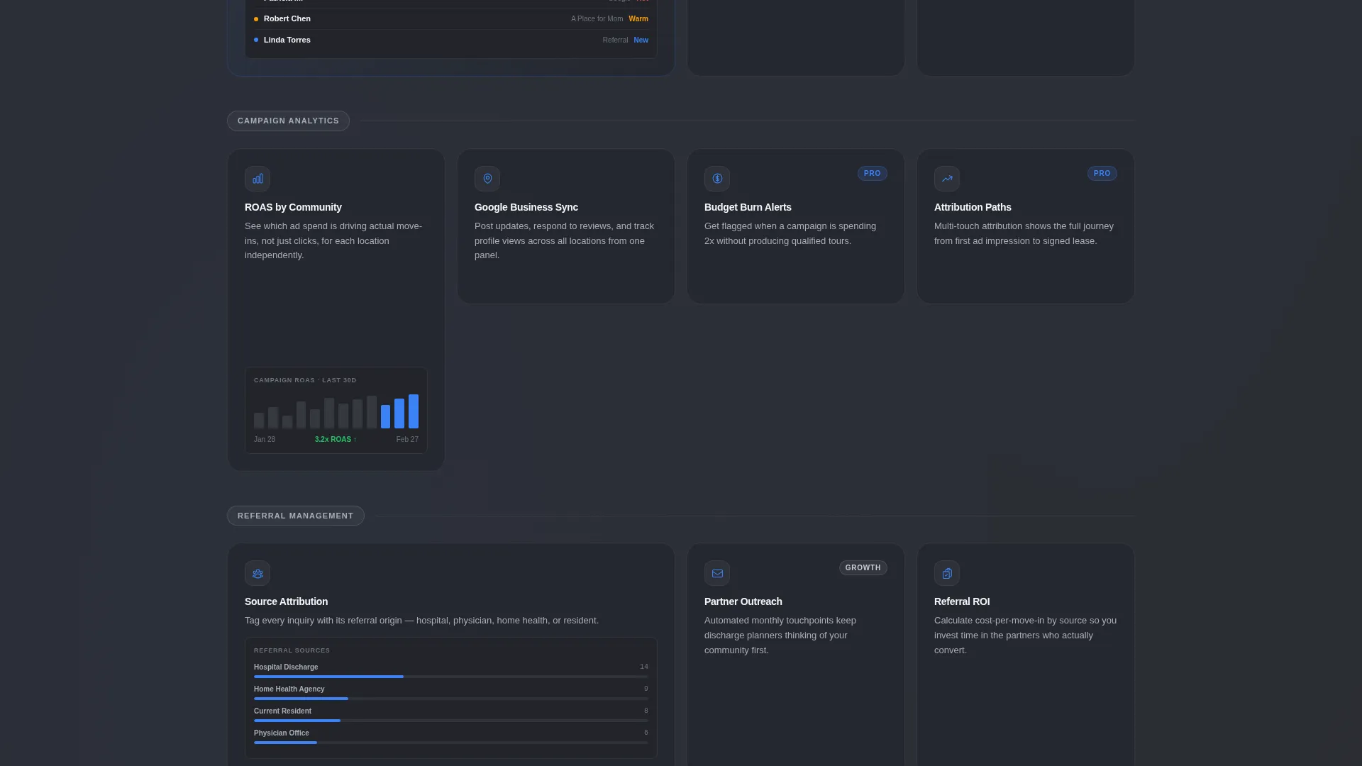 Senior Care Marketing Automation Landing Page
