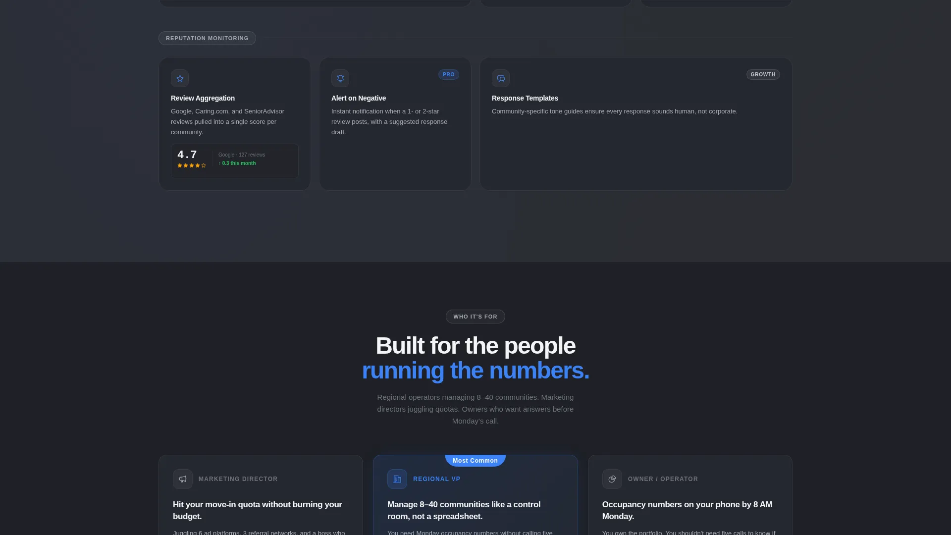 Senior Care Marketing Automation Landing Page