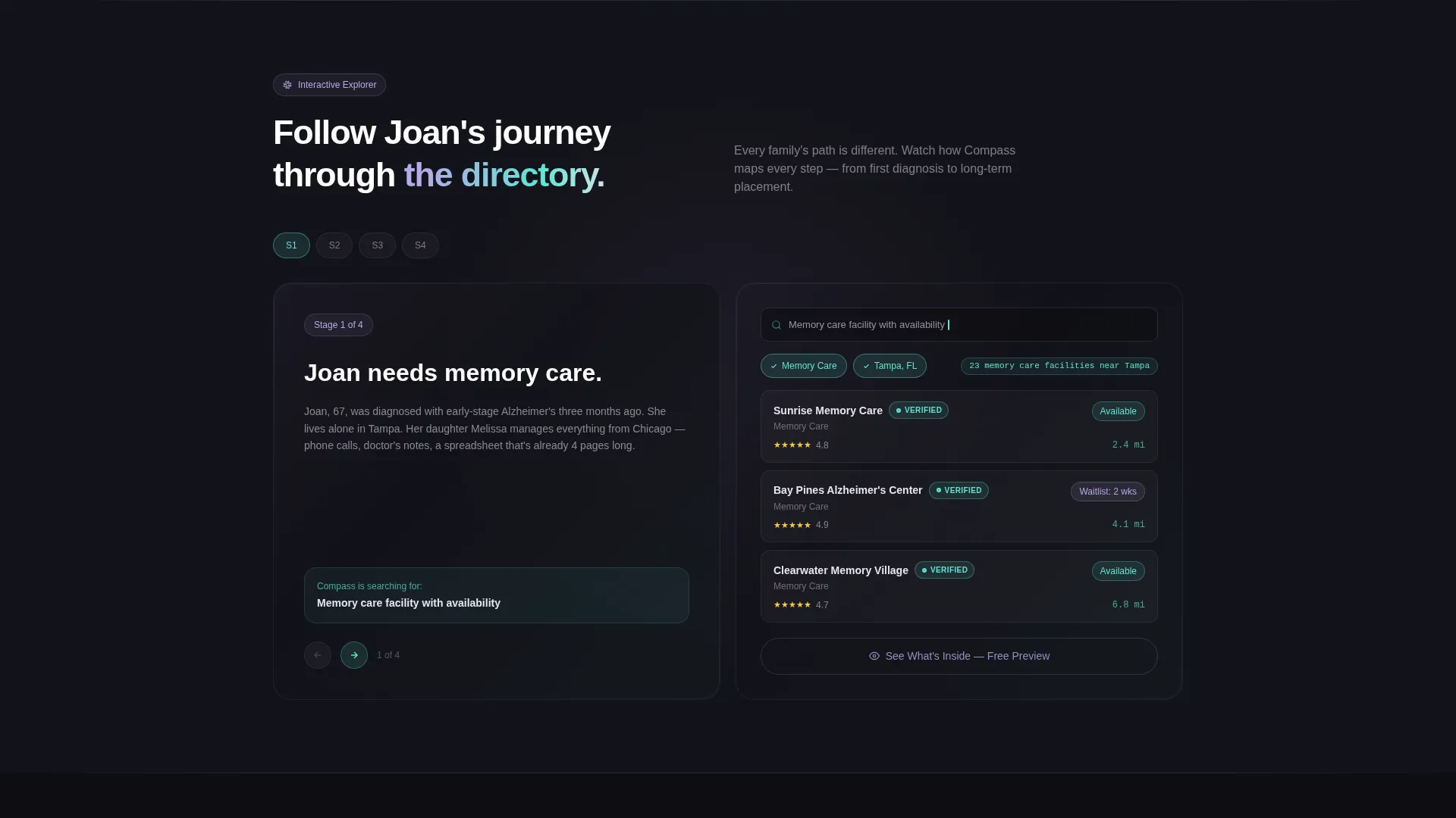 Senior Care Membership Site Landing Page Template