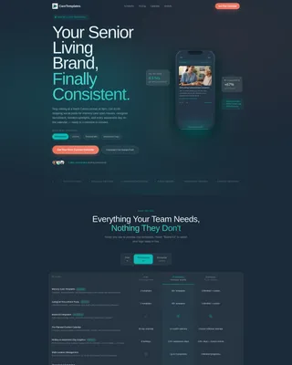 Senior Care Digital Presence Careers Website Template