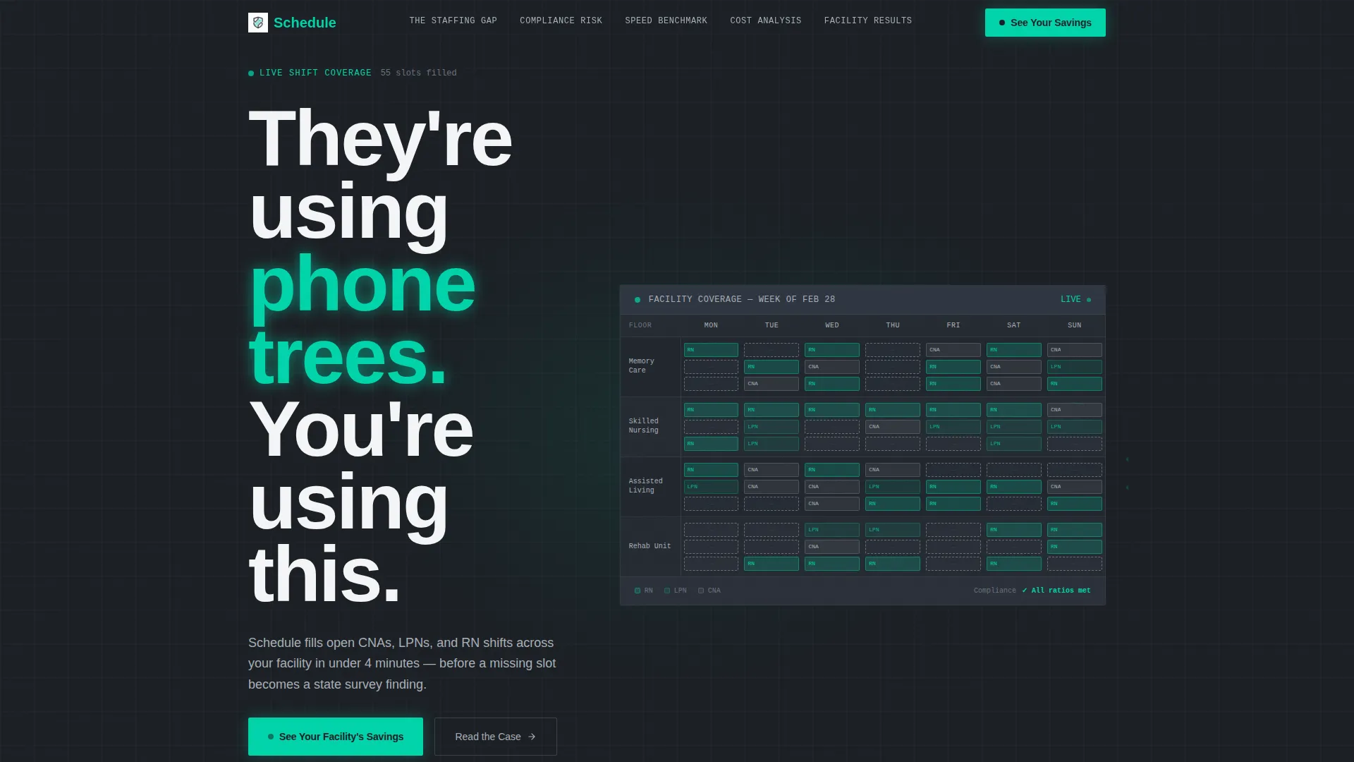 Senior Care Software & SaaS Booking Website Template