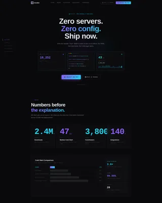 Serverless Computing Technology Specialist Professional Website Template