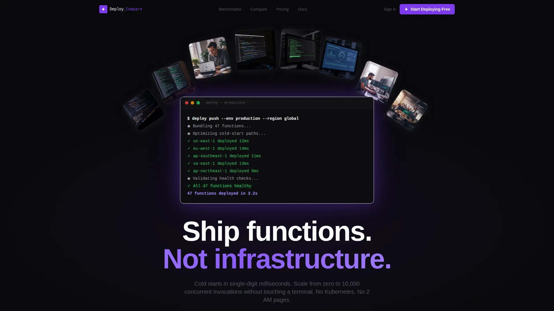 Serverless Computing Technology Complete Professional Website Template
