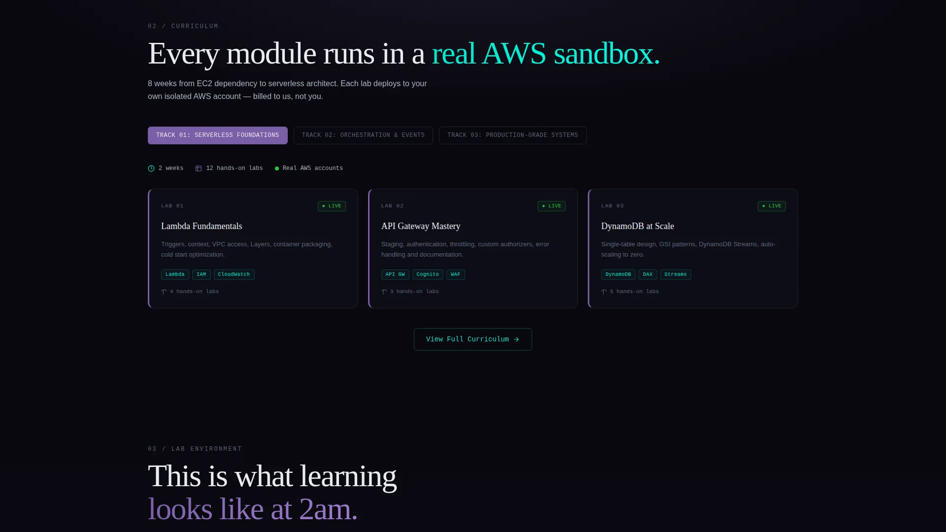 Serverless Computing Technology Specialist Cost Calculator Website Template
