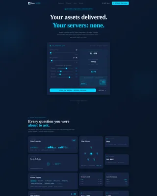 Serverless Enterprise Software Cost Calculator Website Template