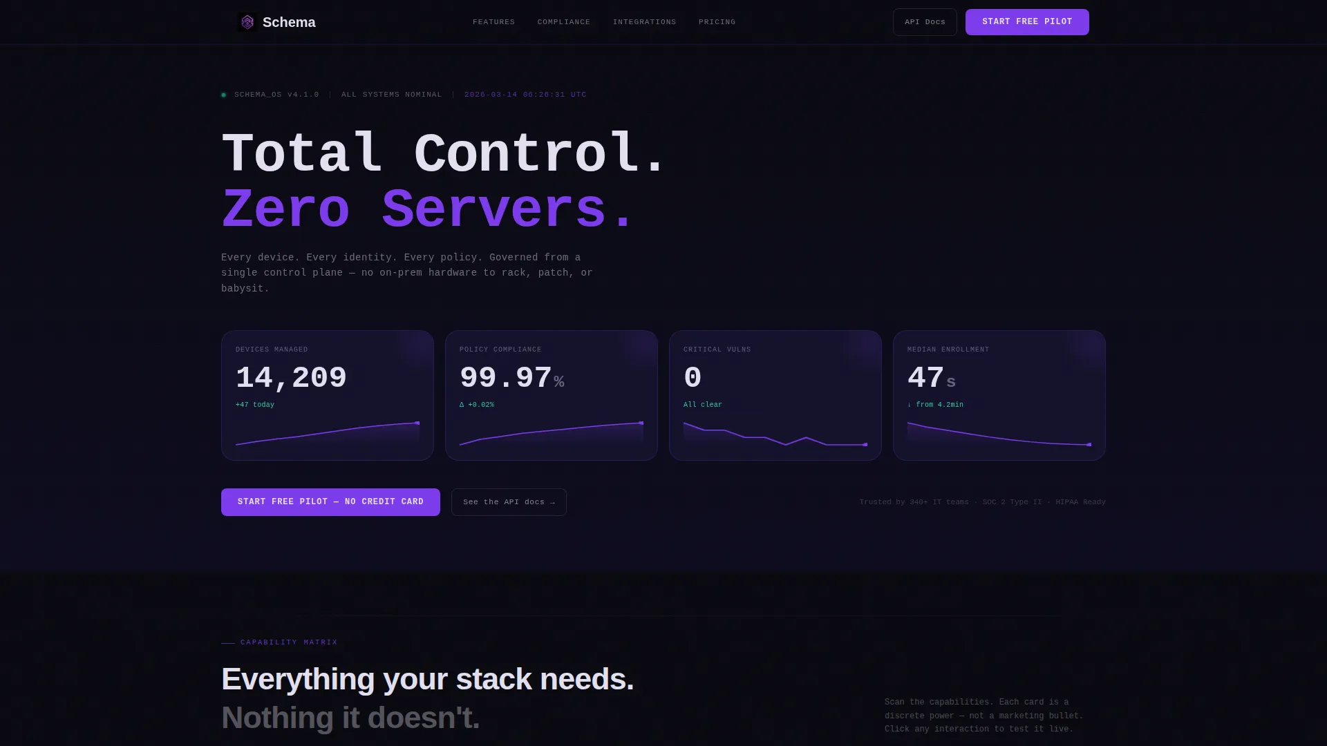 Serverless Enterprise Software Advanced Professional Website Template