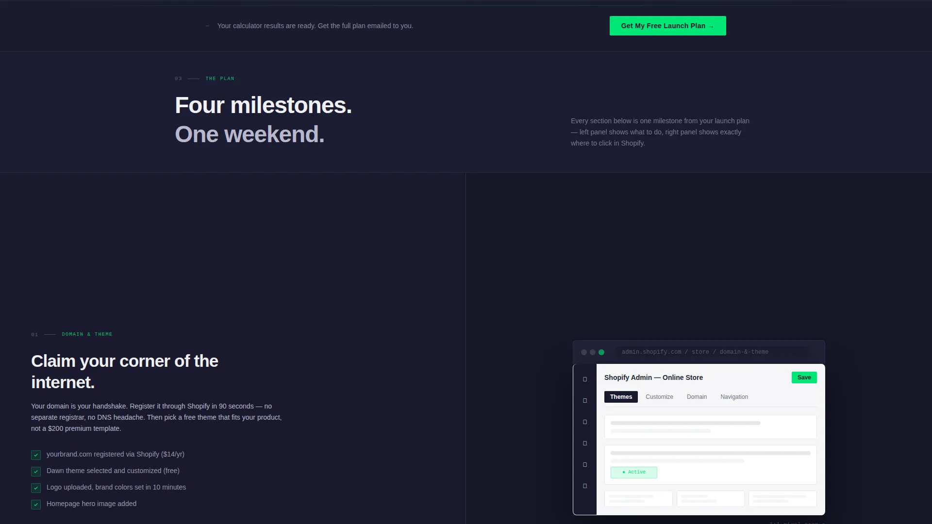 Dynamic Shopify | Free Website Template | Rocket