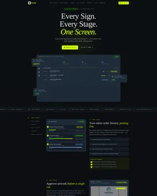 Sign & Banner Digital Presence Complete Professional Website Template