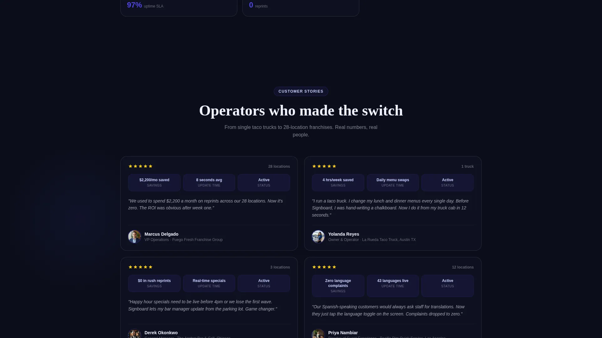 Sign & Banner Digital Presence Reviews Website Template