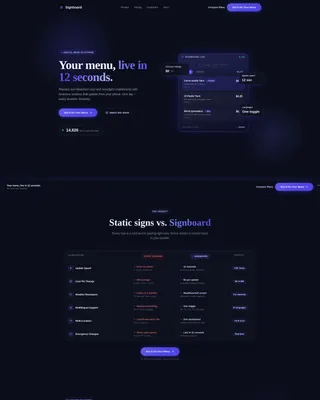Sign & Banner Digital Presence Reviews Website Template