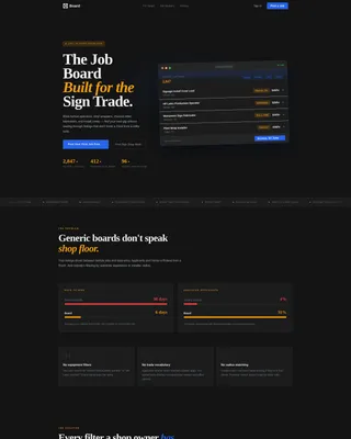 Sign & Banner Digital Presence Careers Website Template