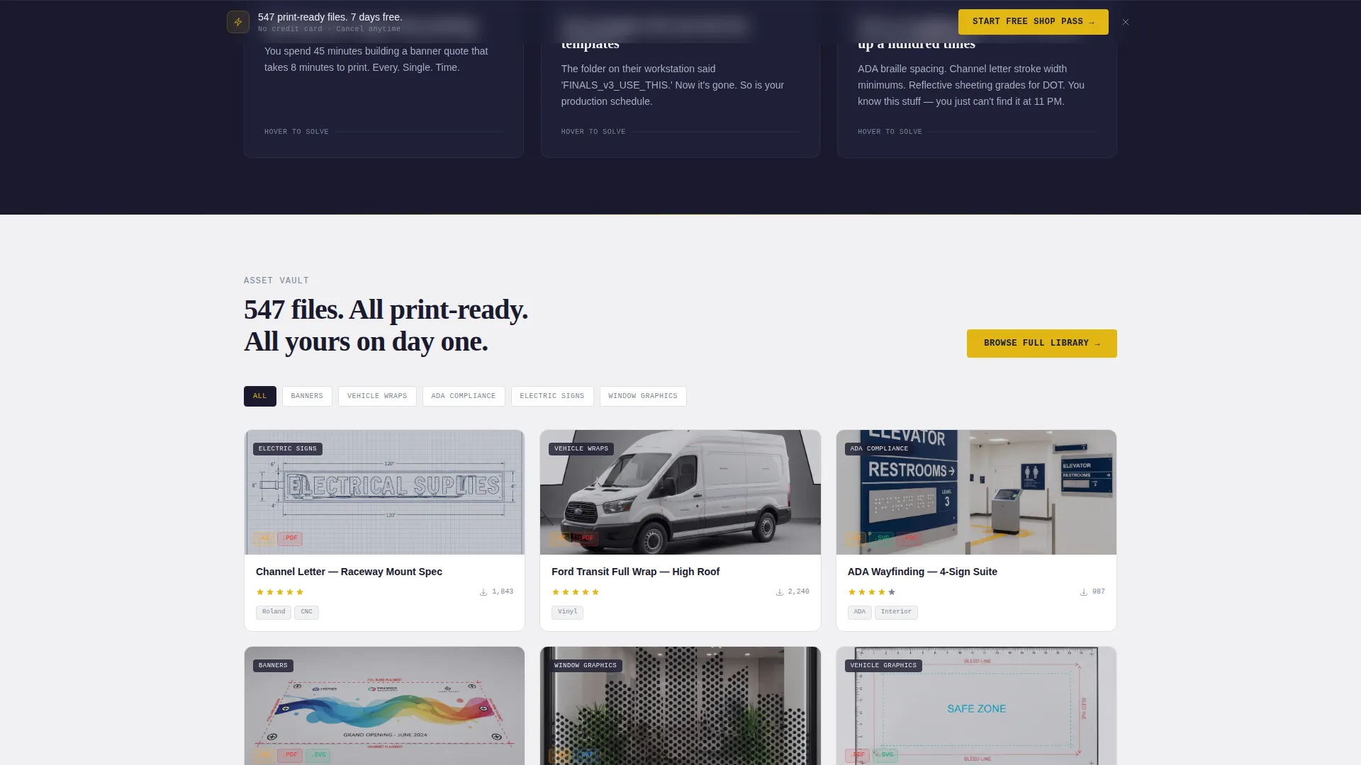 Sign & Banner Digital Presence Specialist Professional Website Template