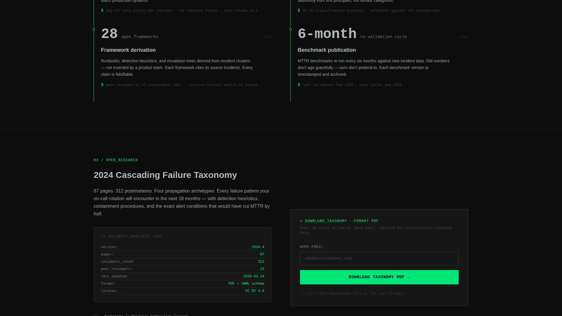 SRE Research Lab Landing Page Template