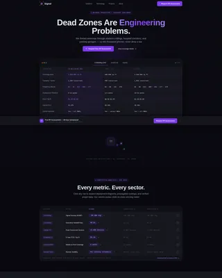 DAS & Small Cell Provider Landing Page Template