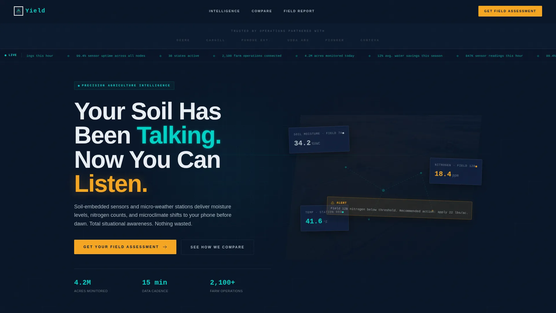 Agri-Tech Landing Page Template