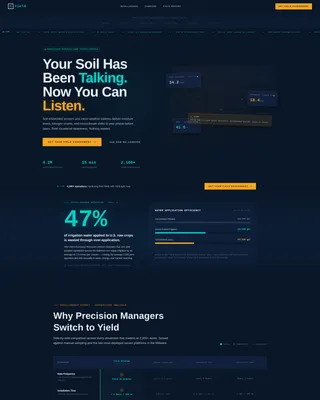 Agri-Tech Landing Page Template