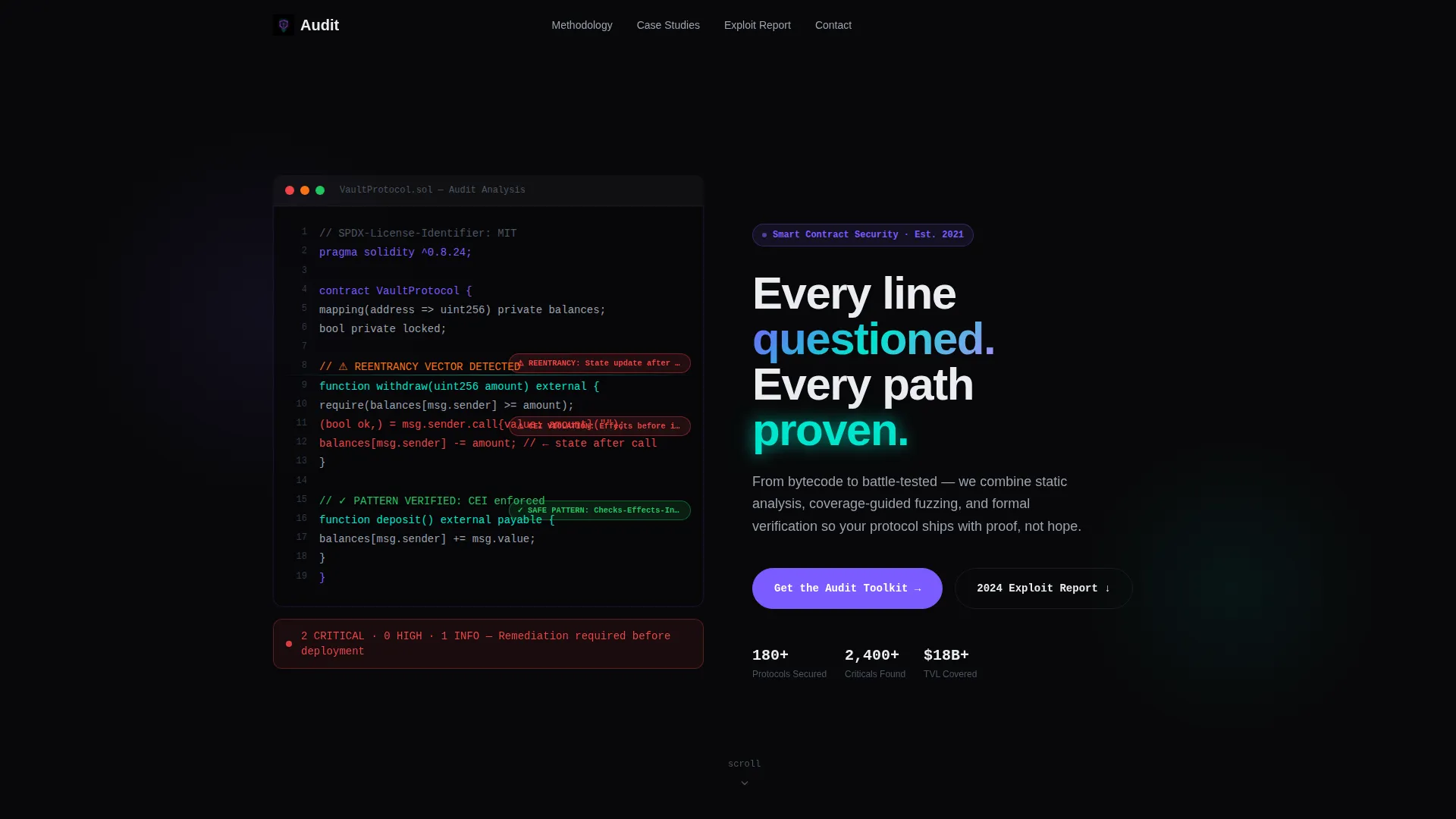 Blockchain & Cryptocurrency Portfolio Website Template