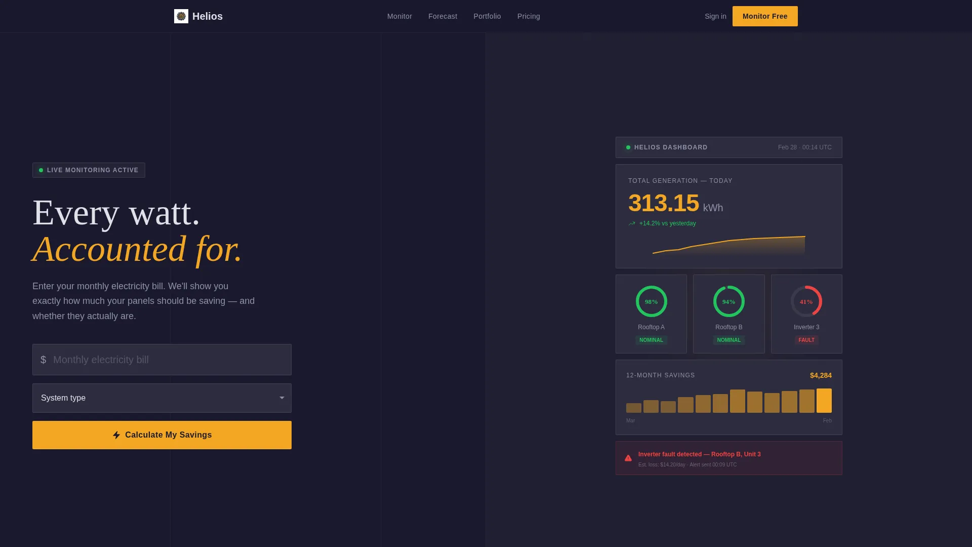 Solar Energy Management Landing Page Template