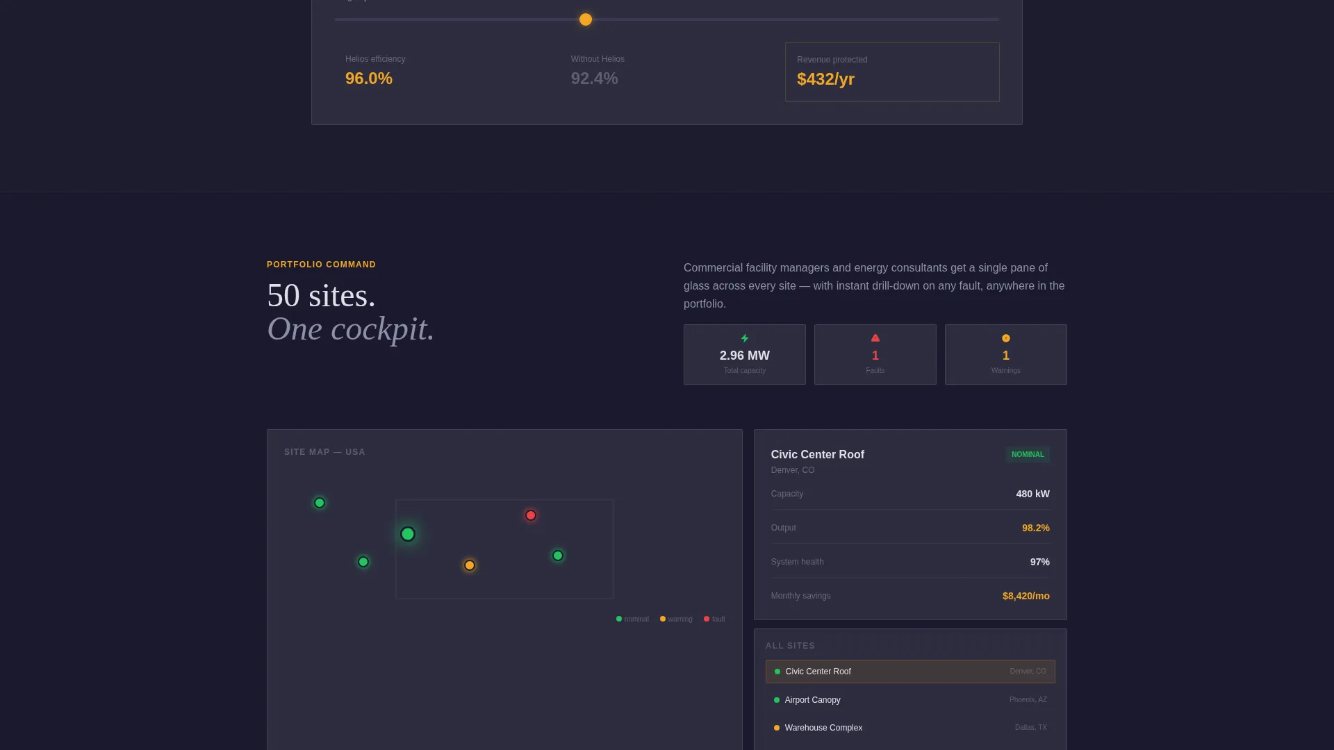 Solar Energy Management Landing Page Template