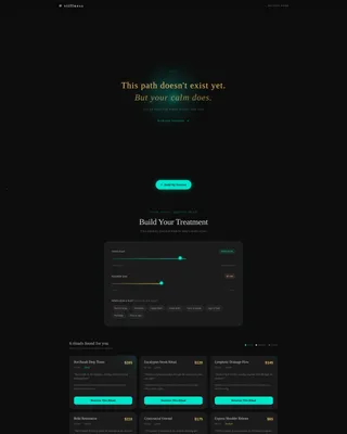 Spa & Wellness Center Cost Calculator Website Template