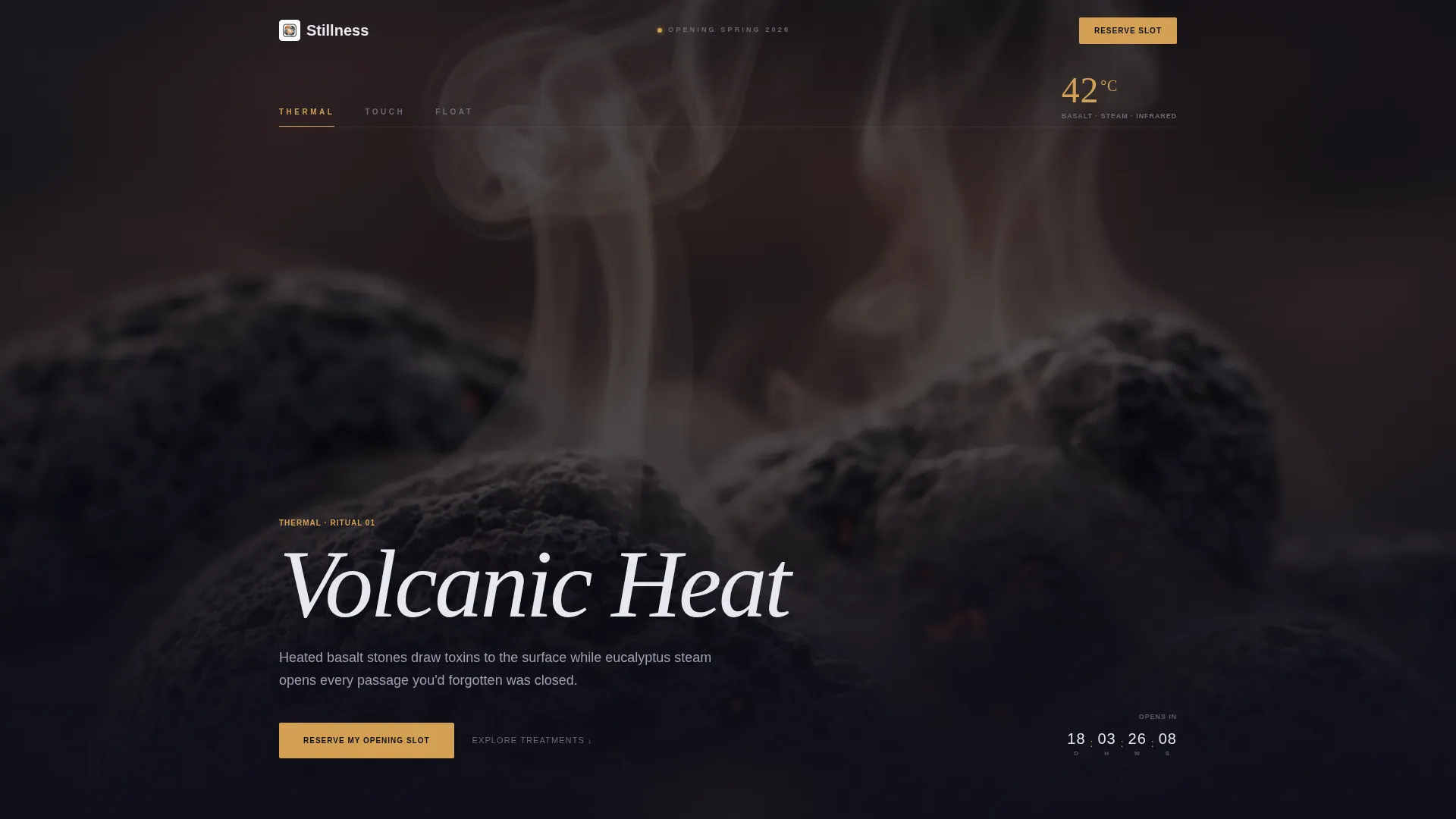 Spa & Wellness Center Pre-Launch Website Template
