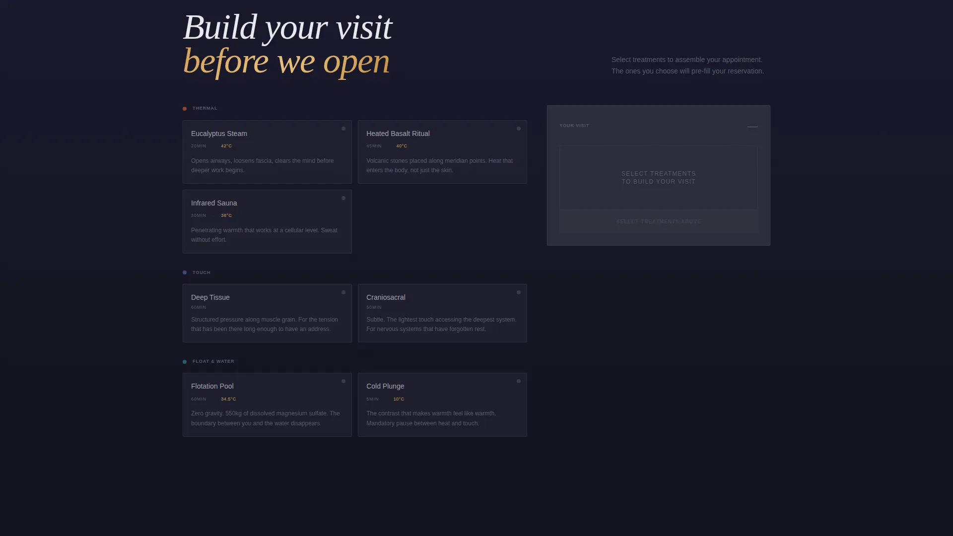 Spa & Wellness Center Pre-Launch Website Template