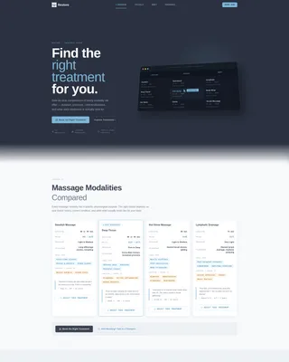 Spa & Wellness Center Specialist Booking Website Template