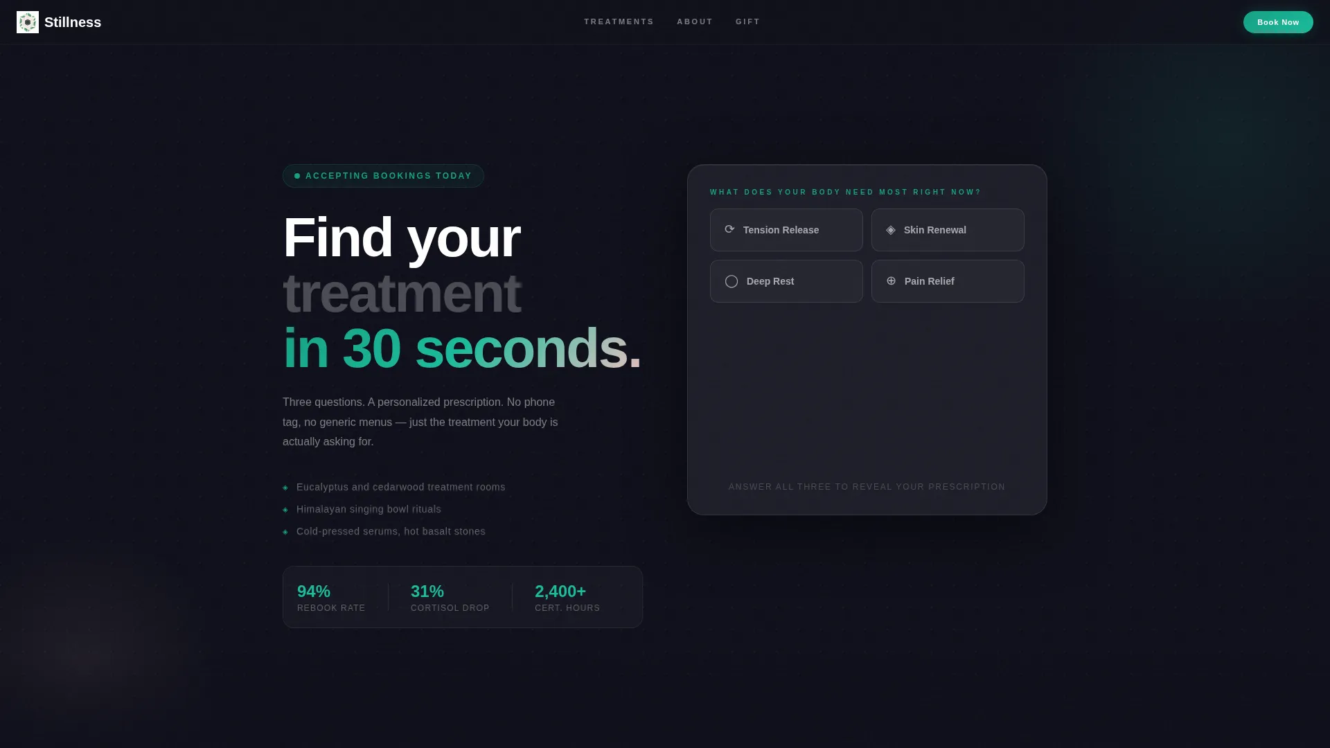 Spa Wellness Landing Page Template